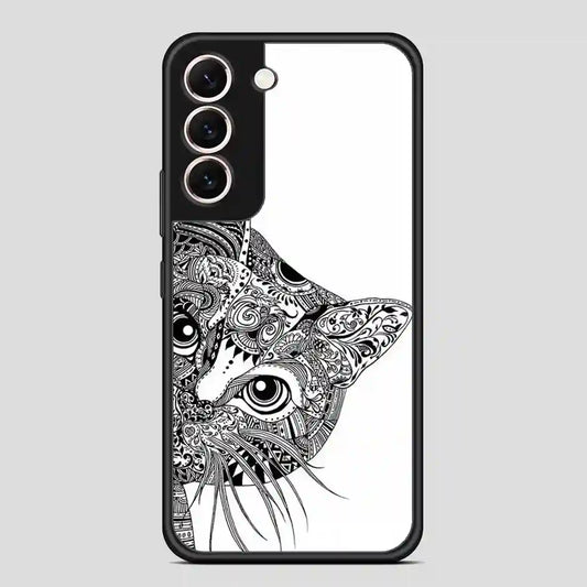 Zentangle Cat Samsung Galaxy S22 Case