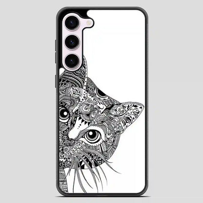 Zentangle Cat Samsung Galaxy S23 Case