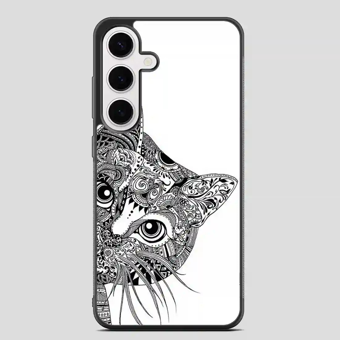 Zentangle Cat Samsung Galaxy S24 Plus Case